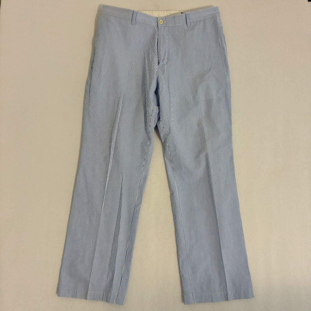 Vineyard Vines Club Pants 36x32 (Fits 36x31) Striped Seersucker Preppy Nautical